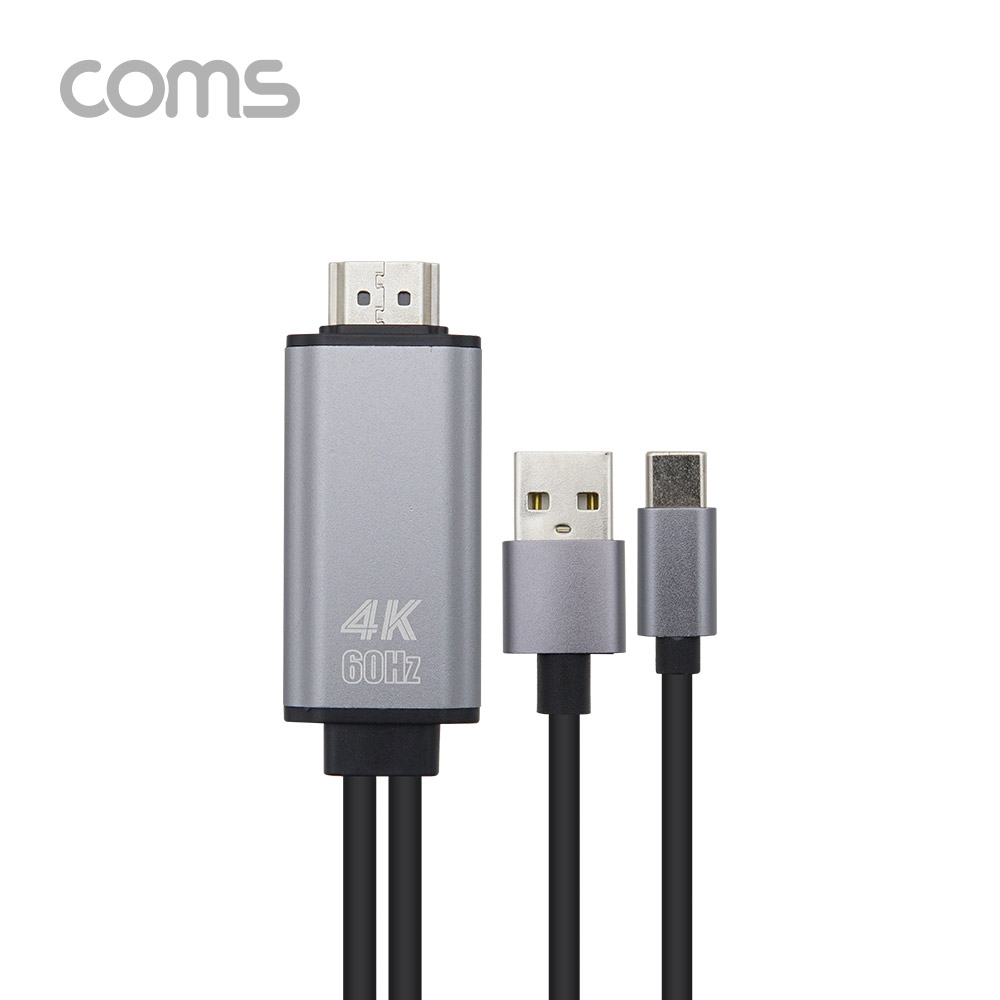 Coms USB 3.1(Type C) 케이블 / Type C(M) to HDMI(M) / USB 보조 전원 / 3M