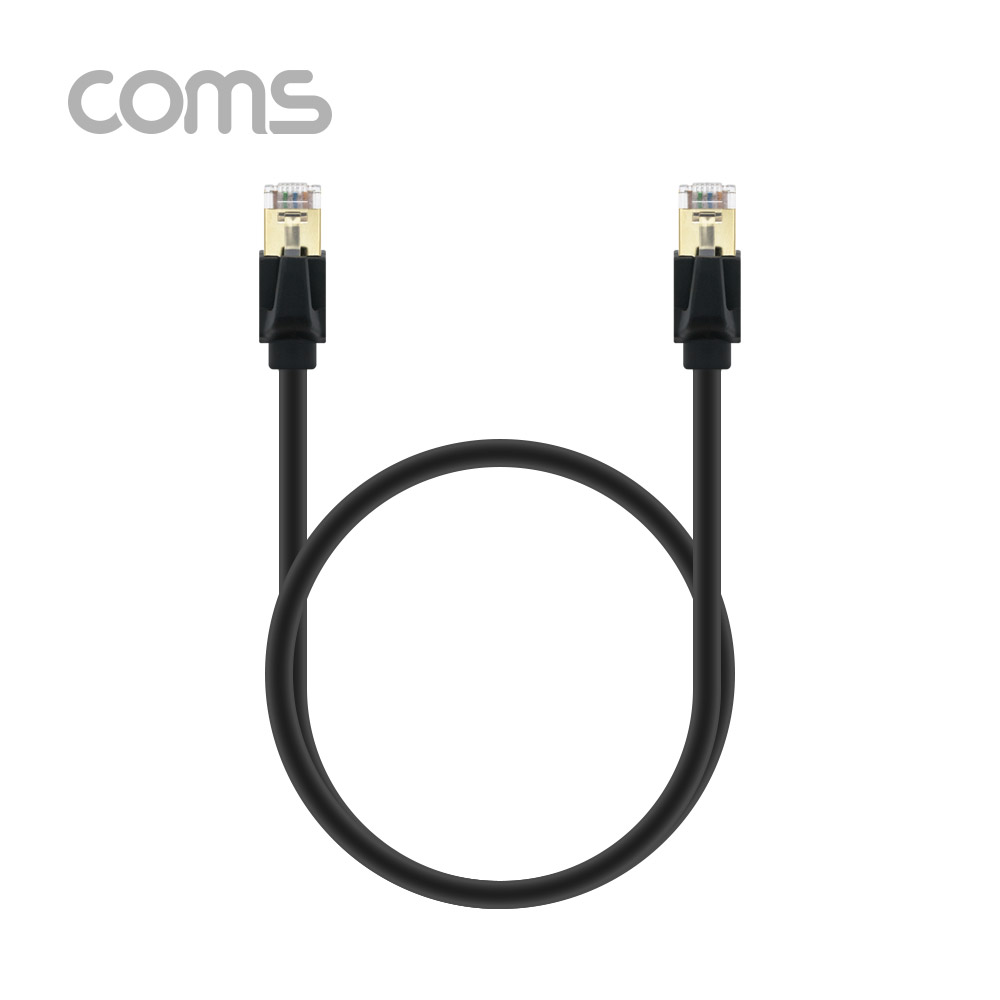 Coms 랜케이블(Direct/Cat 8) 60cm / 기가비트 / LAN / 40Gbps / 26AWG / Fluke Test