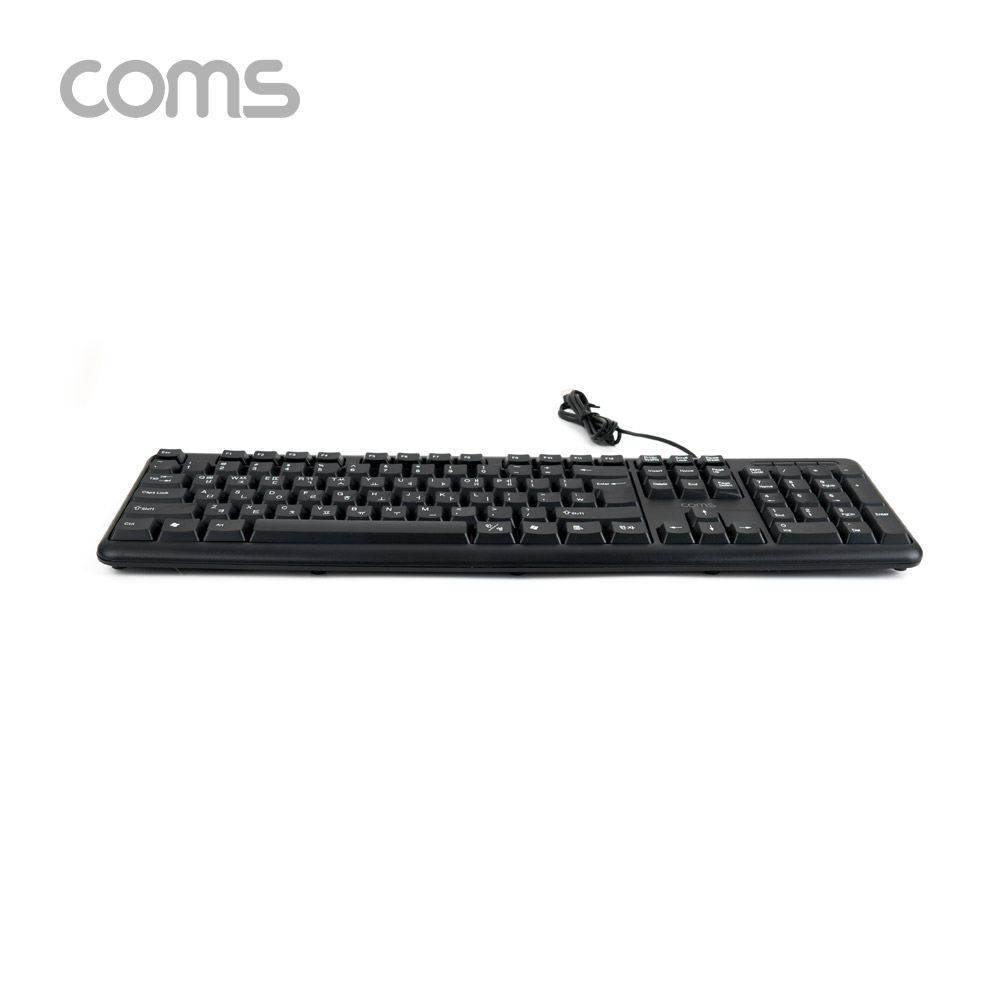 Coms USB 유선 키보드 / 사무용 키보드 / 멤브레인 / 104키 / USB 2.0 / 경제형