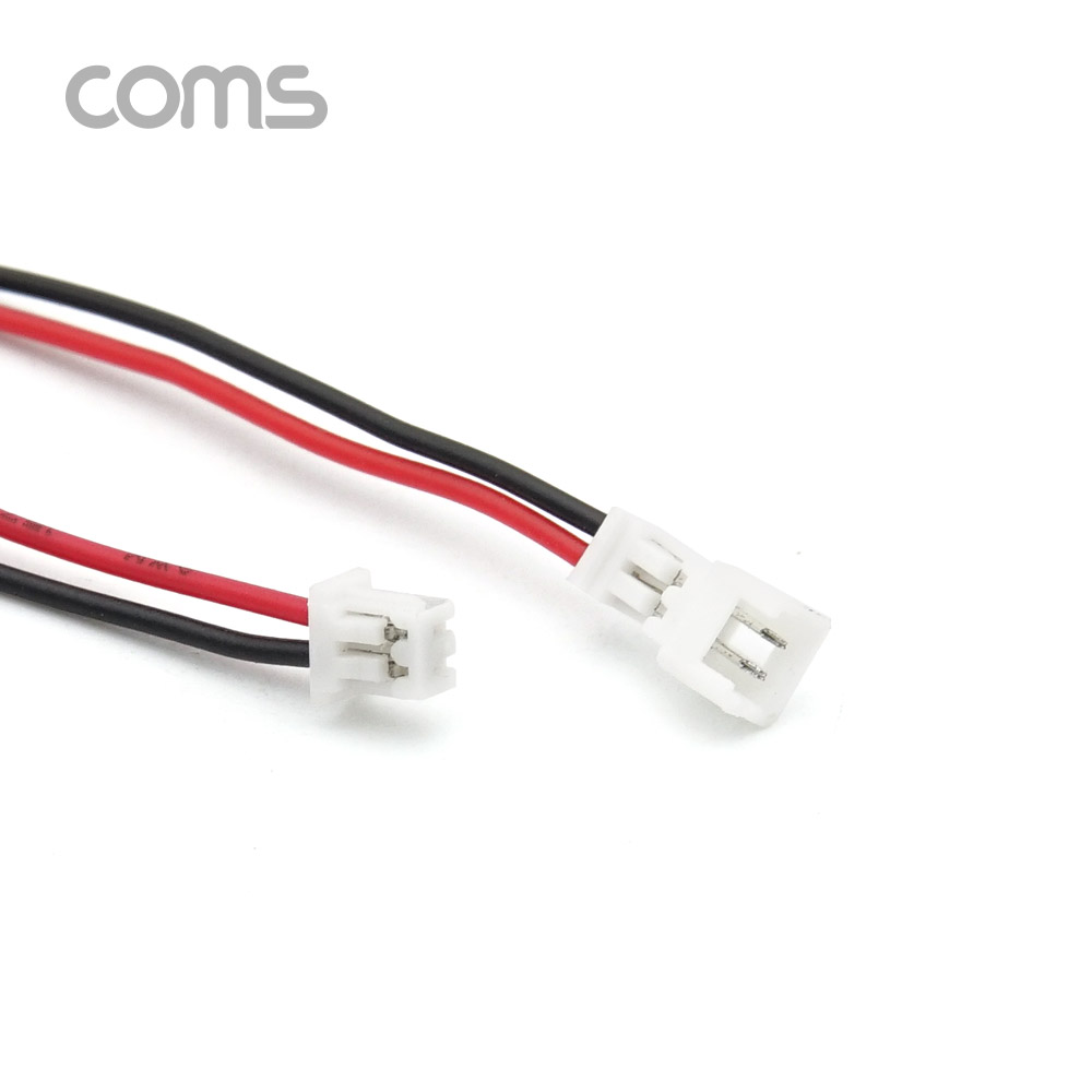 Coms 점퍼 / 점퍼선 케이블(2P) 연장 20cm, Red/Black