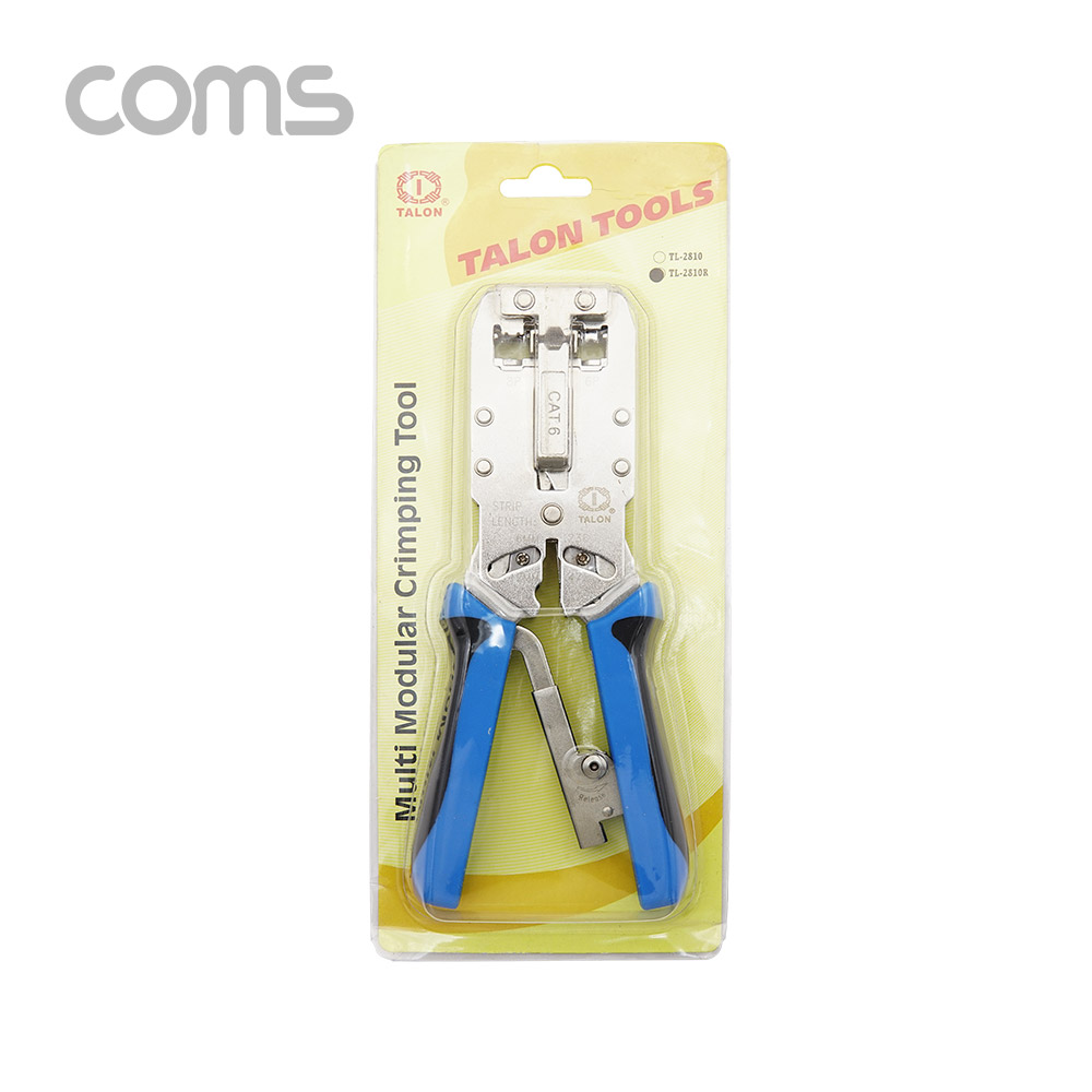 Coms 멀티 모듈러 크림핑 랜툴/RJ45, RJ12, RJ11/Cat6 전용