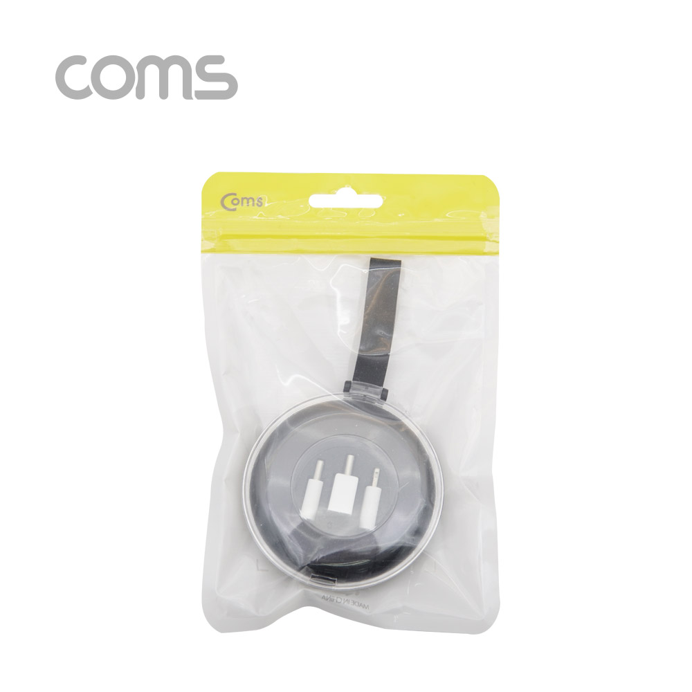 Coms 스마트폰 멀티 스프링 케이블(3 in 1)/OTG ( micro 5P / 8P / Type C )