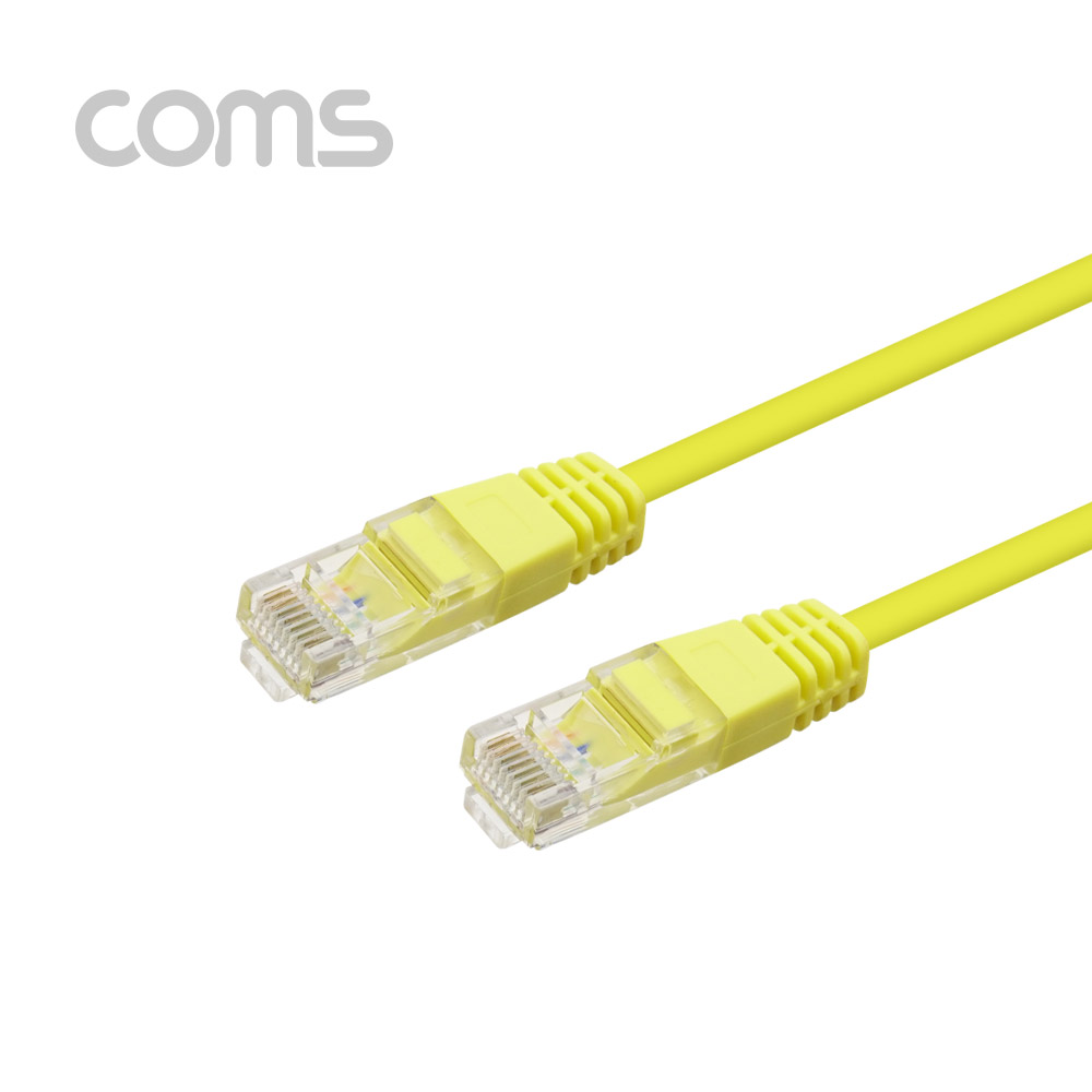 Coms 랜케이블(Direct/Cat#5) - 5M / Yellow