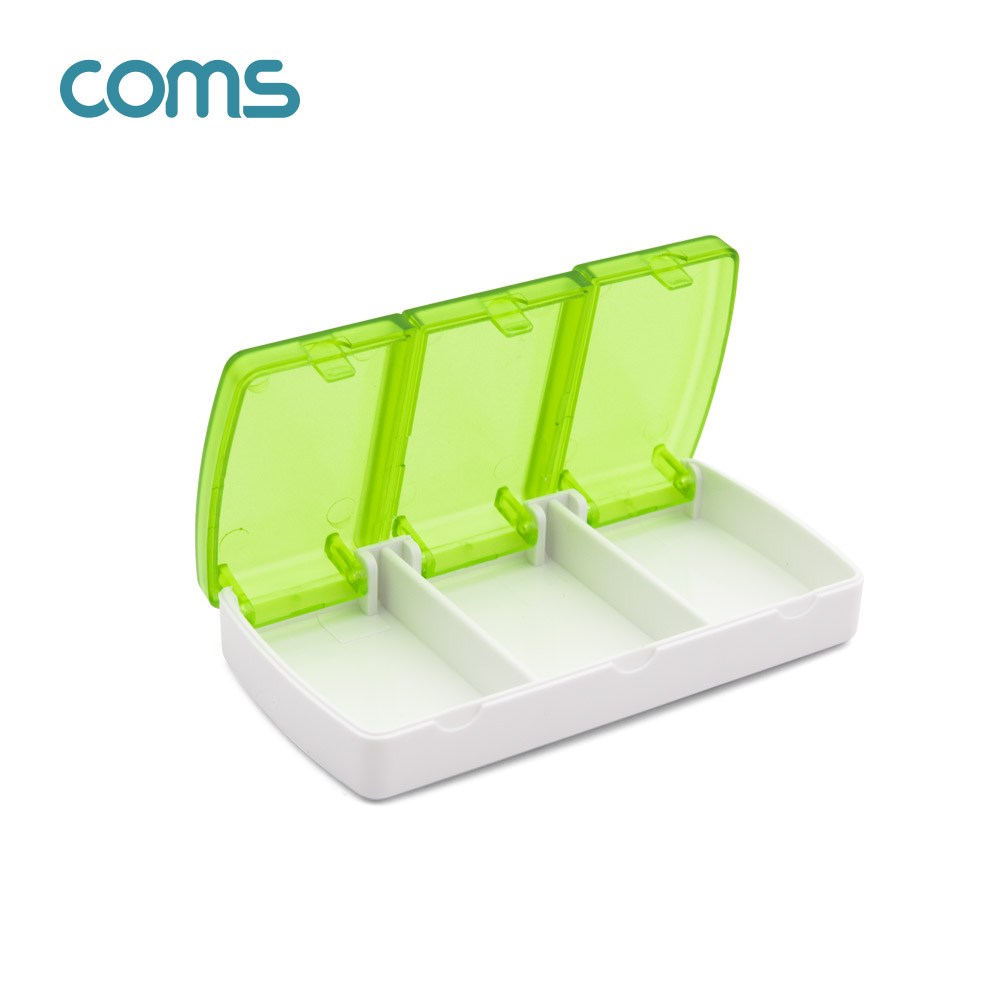 Coms 다용도 케이스(3칸), Green