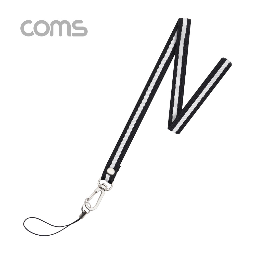 Coms 스트랩 고리 / 넥 스트랩 / Black / 45cm