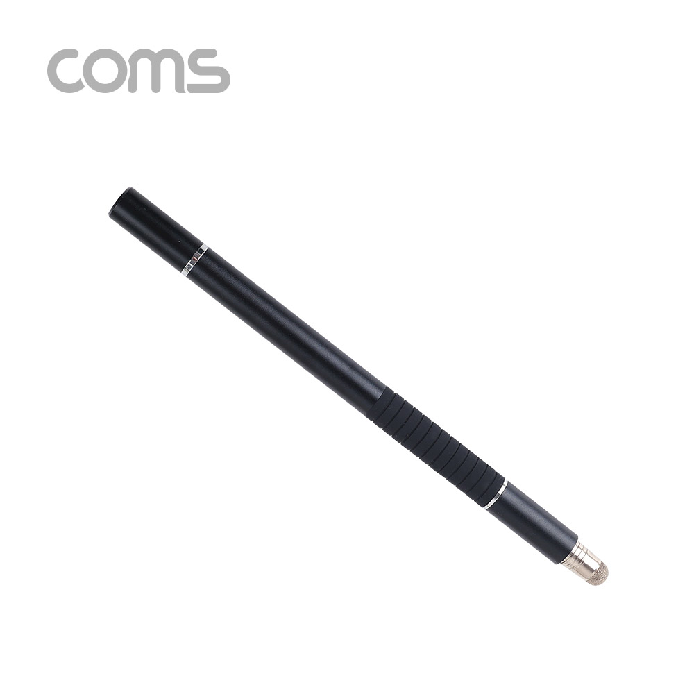 Coms 스마트폰 터치펜(볼펜 포함) / 정전식 / 디스크형 / 펜 타입 / 스타일러스 / black