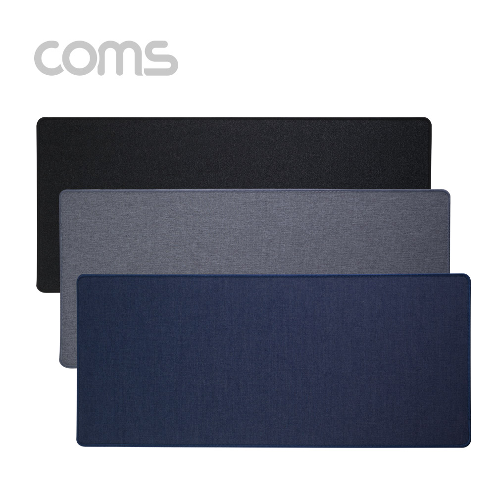 Coms 패브릭 키보드 패드 / Gray / 300 x 700 x 3 (mm) / 회색