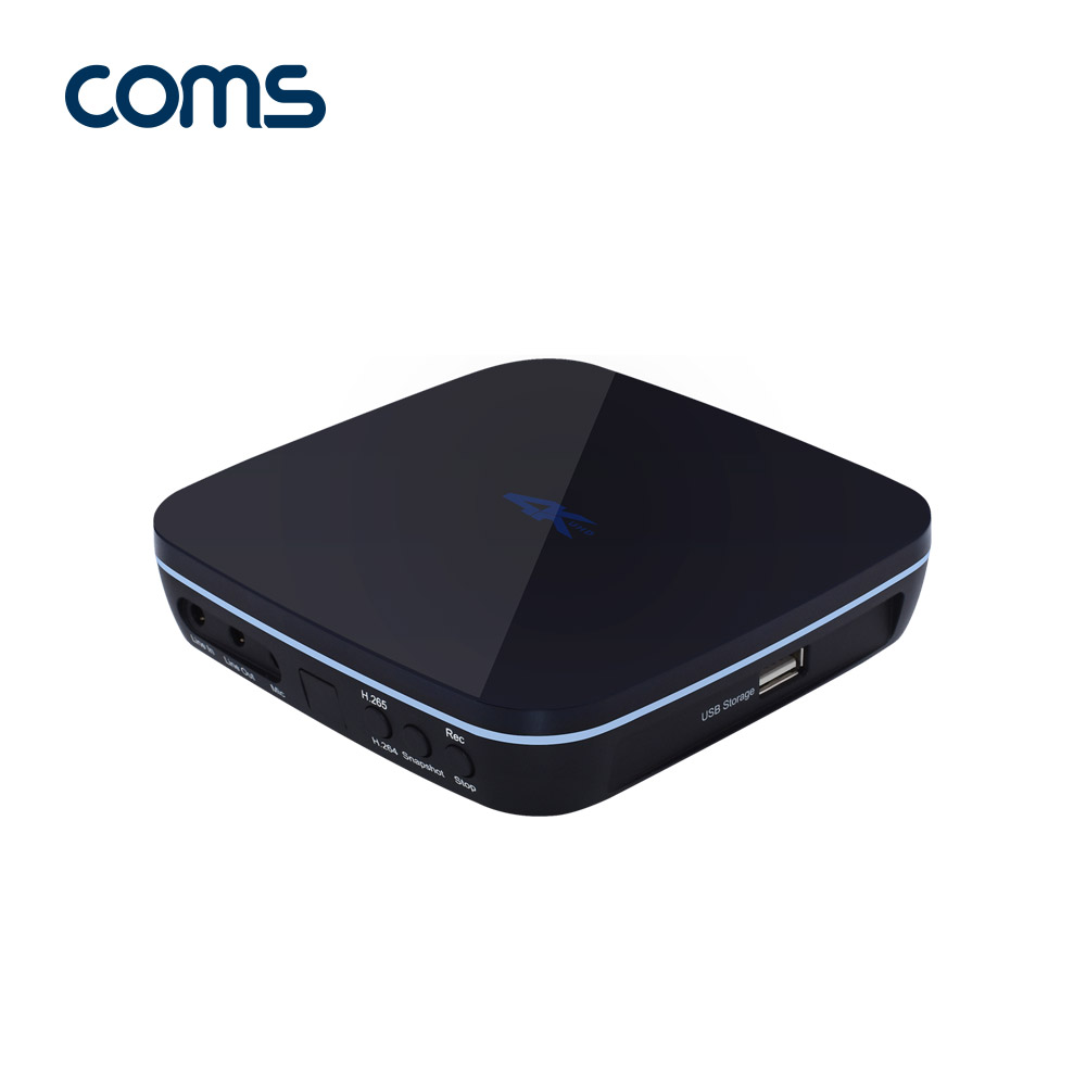 Coms HDMI 캡쳐박스 (HDMI IN/HDMI OUT) / 최대 4k@30Hz