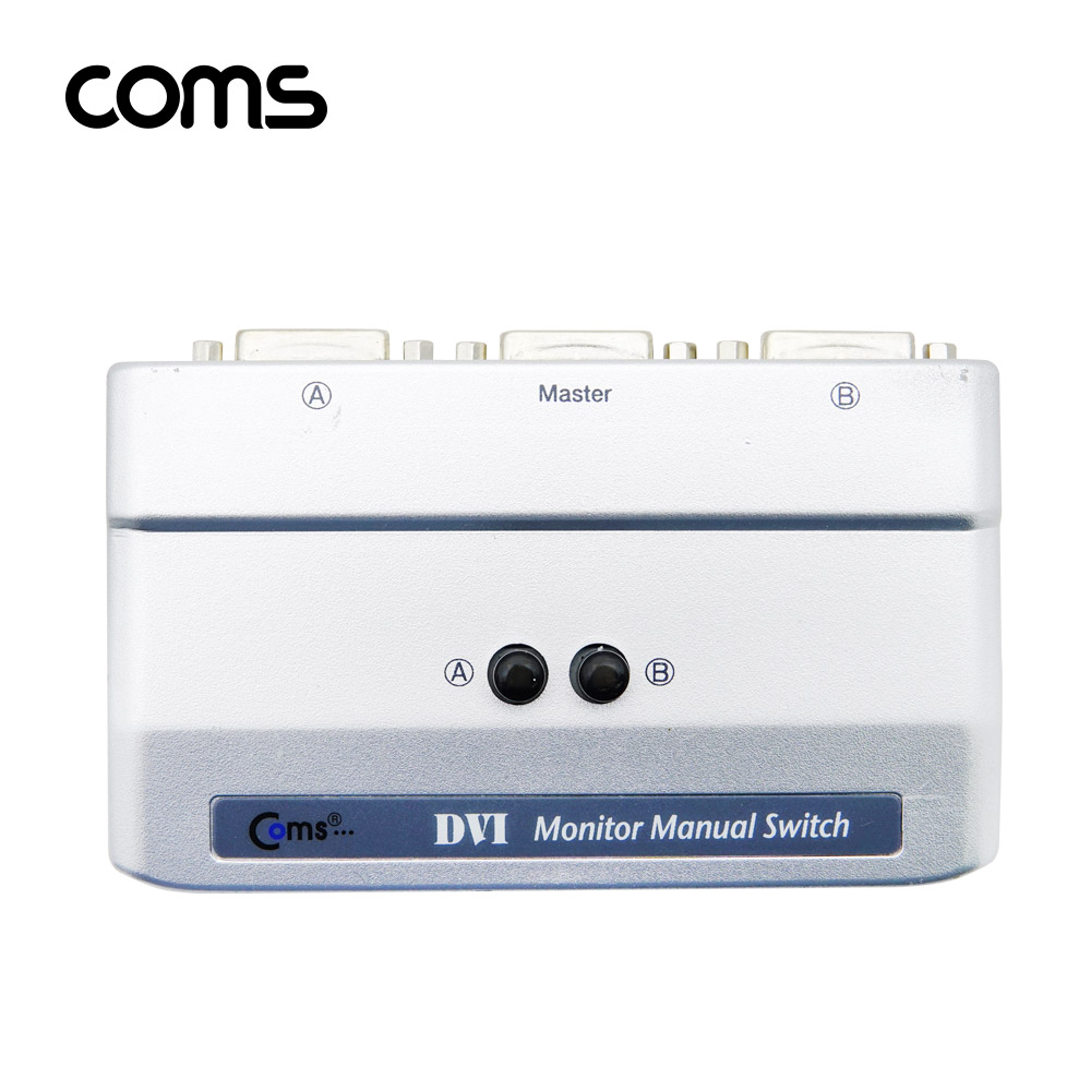 Coms DVI 모니터 수동 선택기 2:1 (DVI Single 지원용)