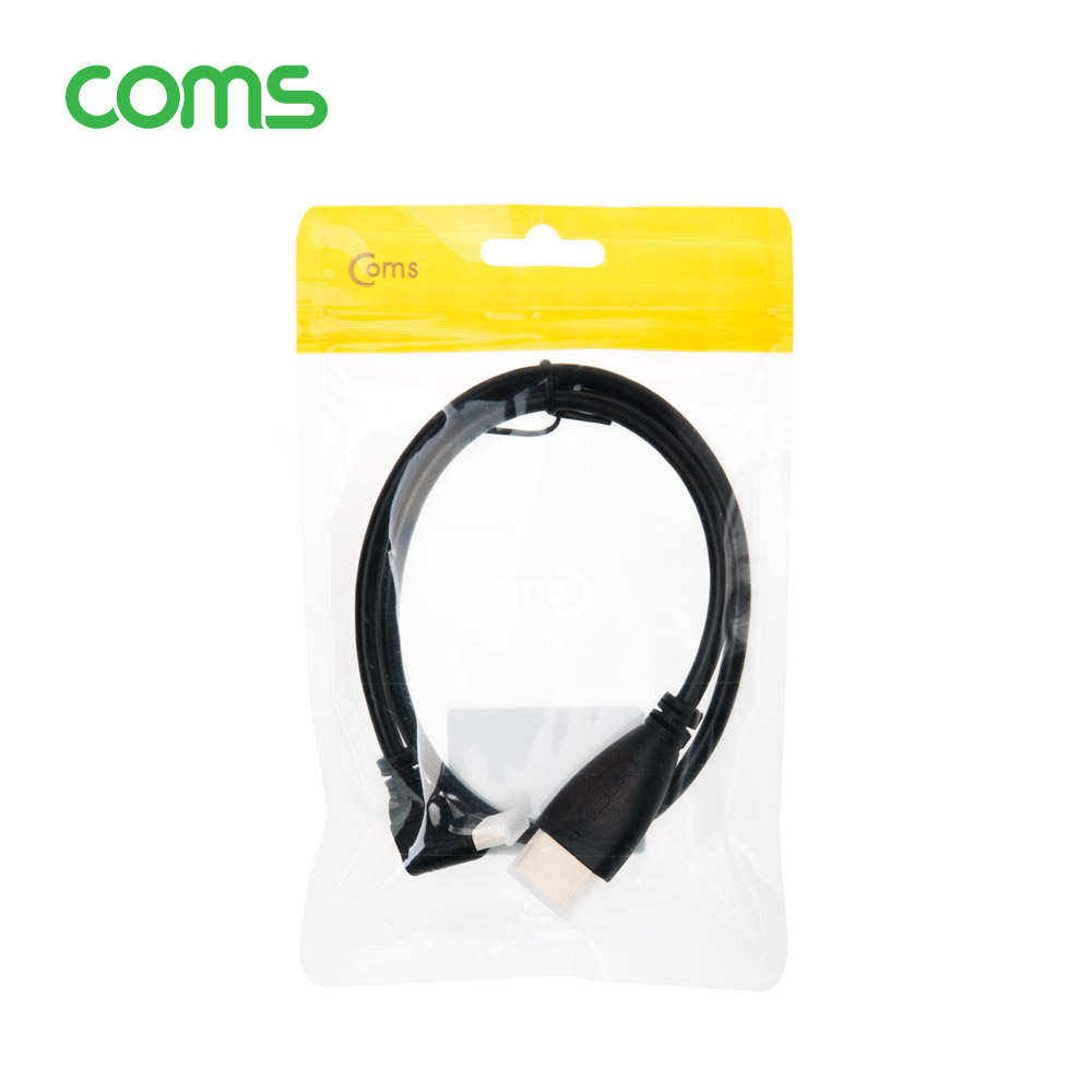 Coms 미니 HDMI 변환 케이블 30cm HDMI M to Mini HDMI M 상향꺾임