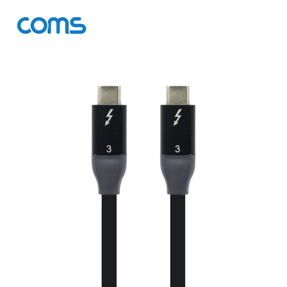 Coms 썬더볼트3 패시브 케이블 90cm USB 3.1 Type C C타입 to C타입 4K 20Gbps Thunderbolt