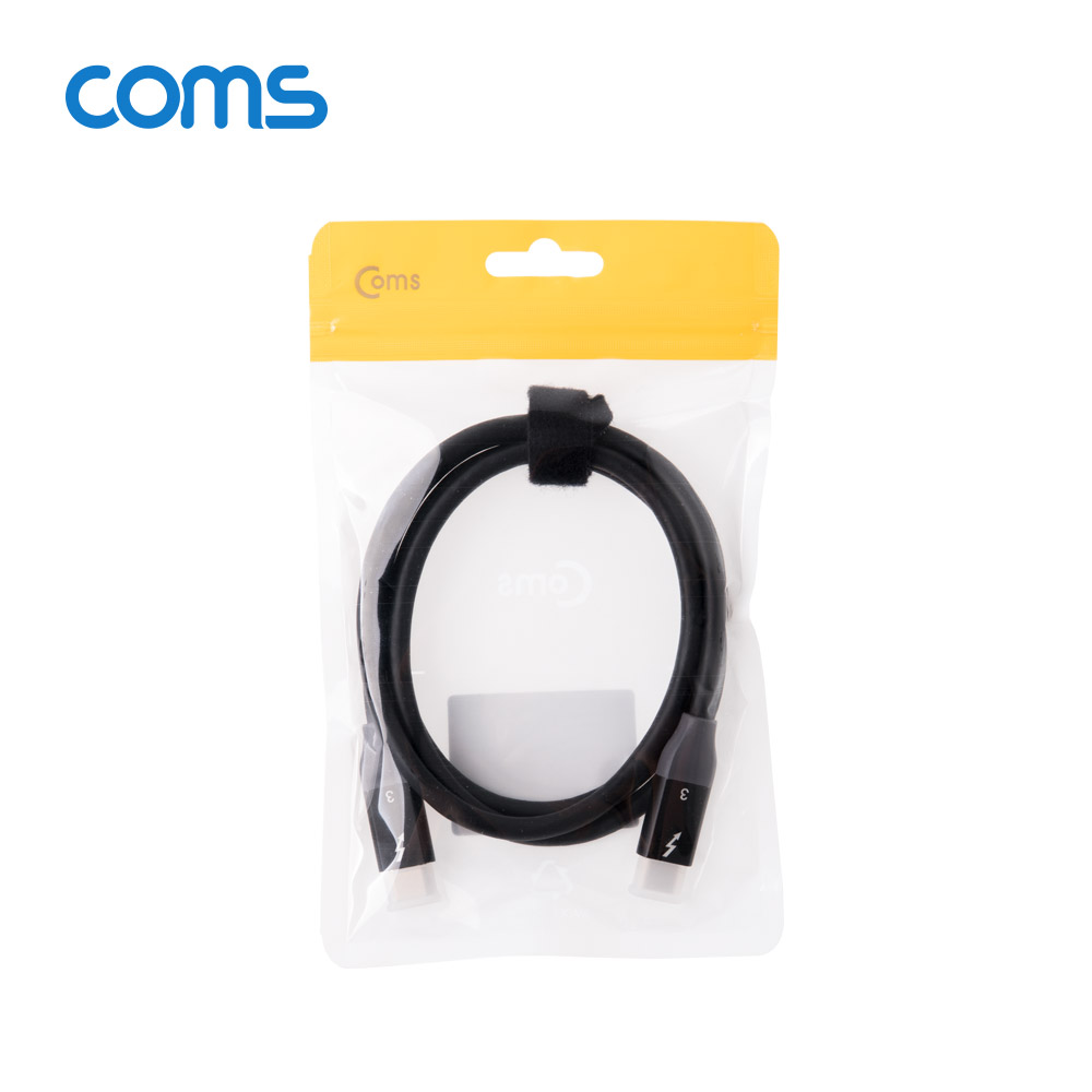 Coms 썬더볼트3 패시브 케이블 90cm USB 3.1 Type C C타입 to C타입 4K 20Gbps Thunderbolt