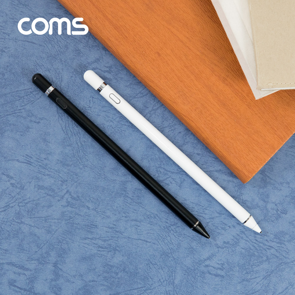 Coms 정전식 터치펜 / 스타일러스 터치펜 / 모든 스마트폰 호환 / 초미세 펜촉 / White