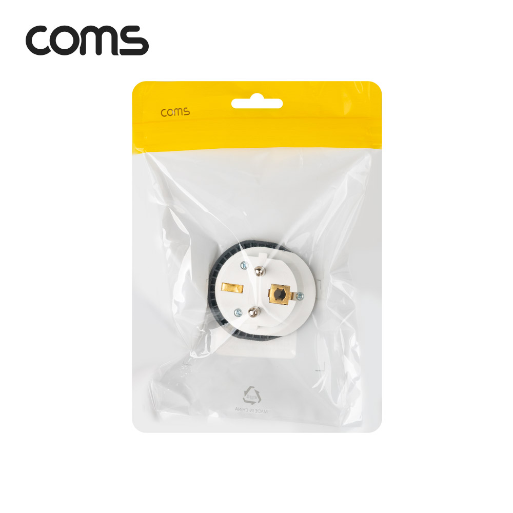 Coms 해외 여행용 AC 전원 변환 어댑터 (한국,독일) 16A 250V
