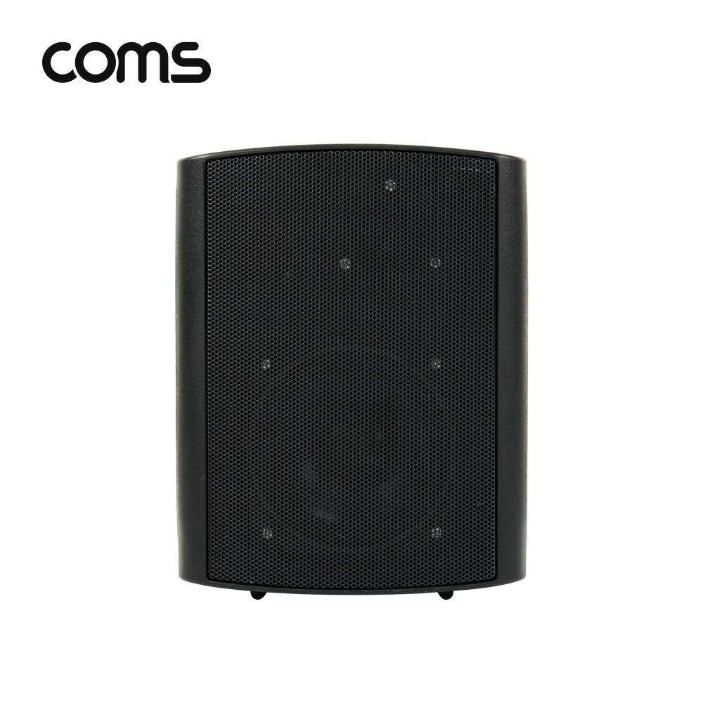 Coms 패시브 북쉘프 스피커 / 매장 스피커 / 실내 스피커 / 1대 / Black