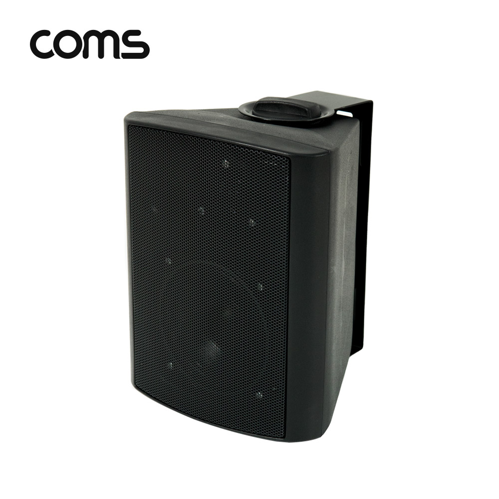 Coms 패시브 북쉘프 스피커 / 매장 스피커 / 실내 스피커 / 1대 / Black