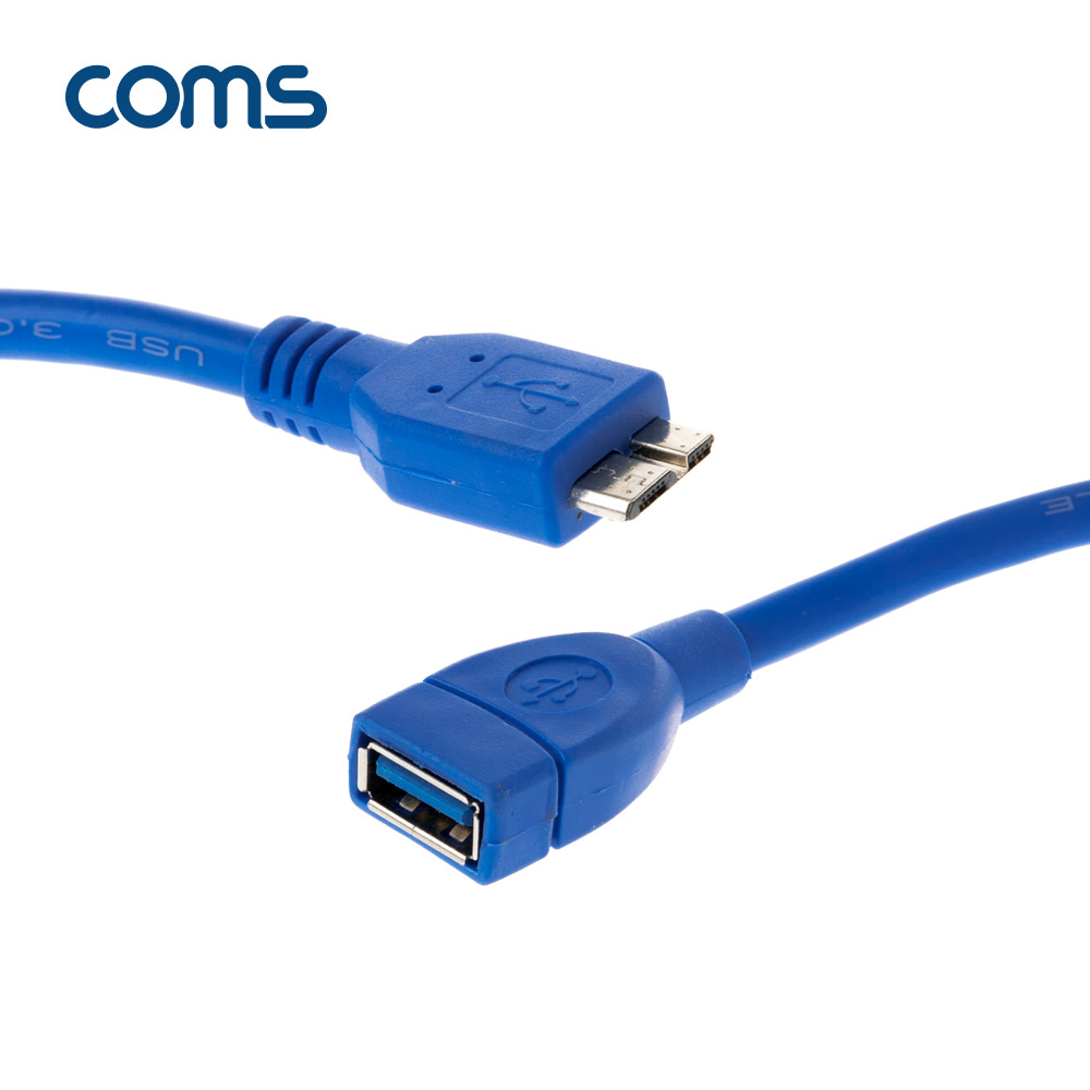Coms USB 3.0 Micro USB(B) 케이블 젠더 Micro B(M)/A(F) 30cm
