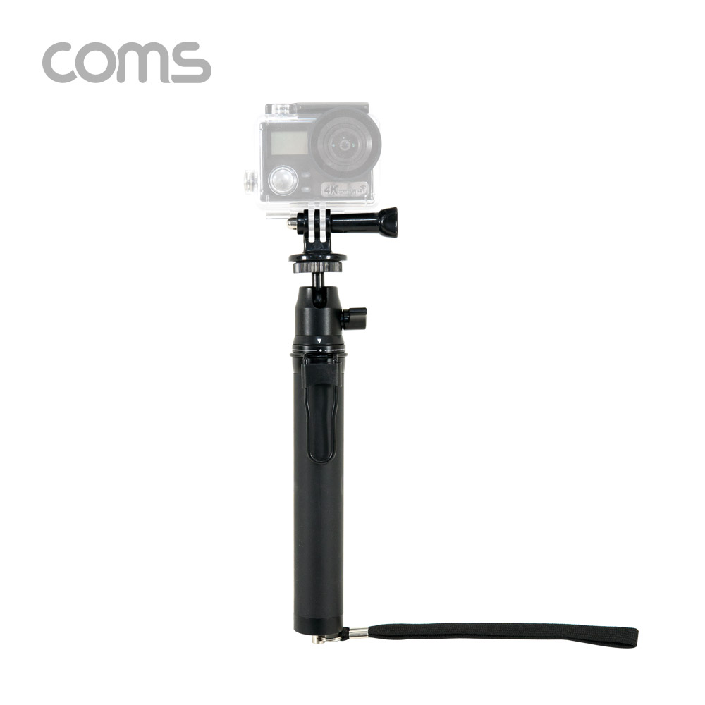 Coms 액션캠 길이 조절 셀카봉 / 스마트폰 셀카봉 / 삼각대 / 거치대 / 6단 조절