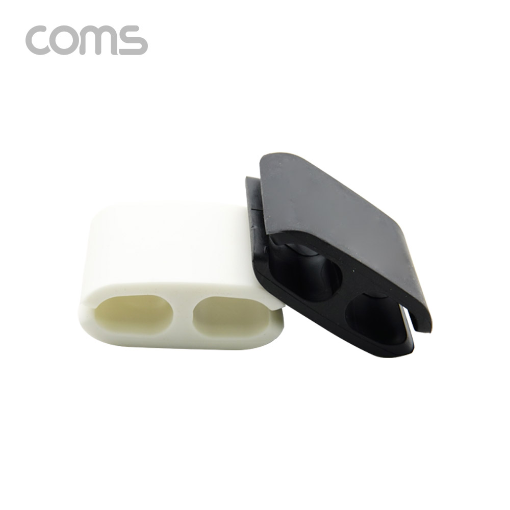 Coms 케이블 오거나이저 / 클립형 / 2ea / 대형 / Black, White