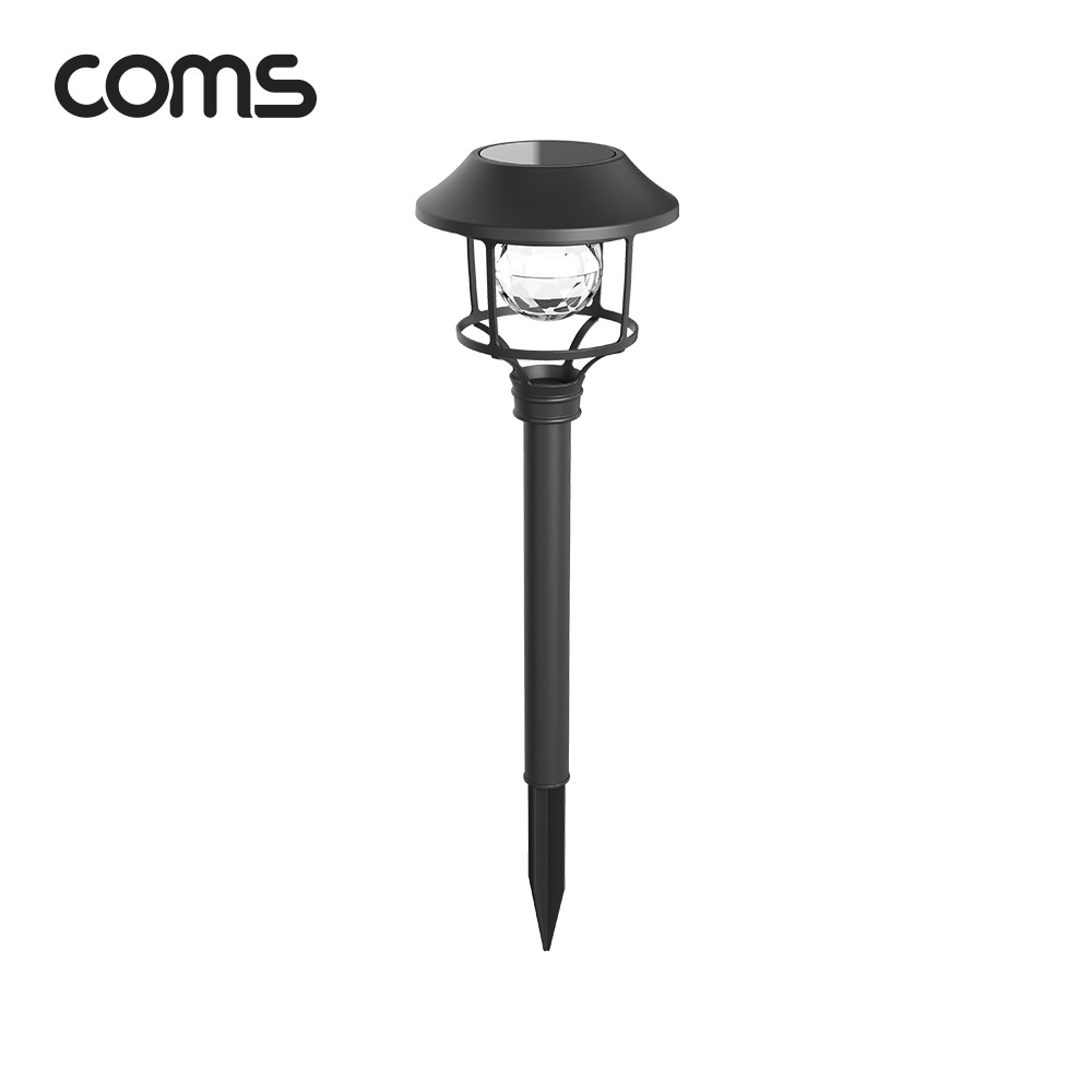 Coms 태양광 LED 정원등 / 6LED 6000K 백색 조명
