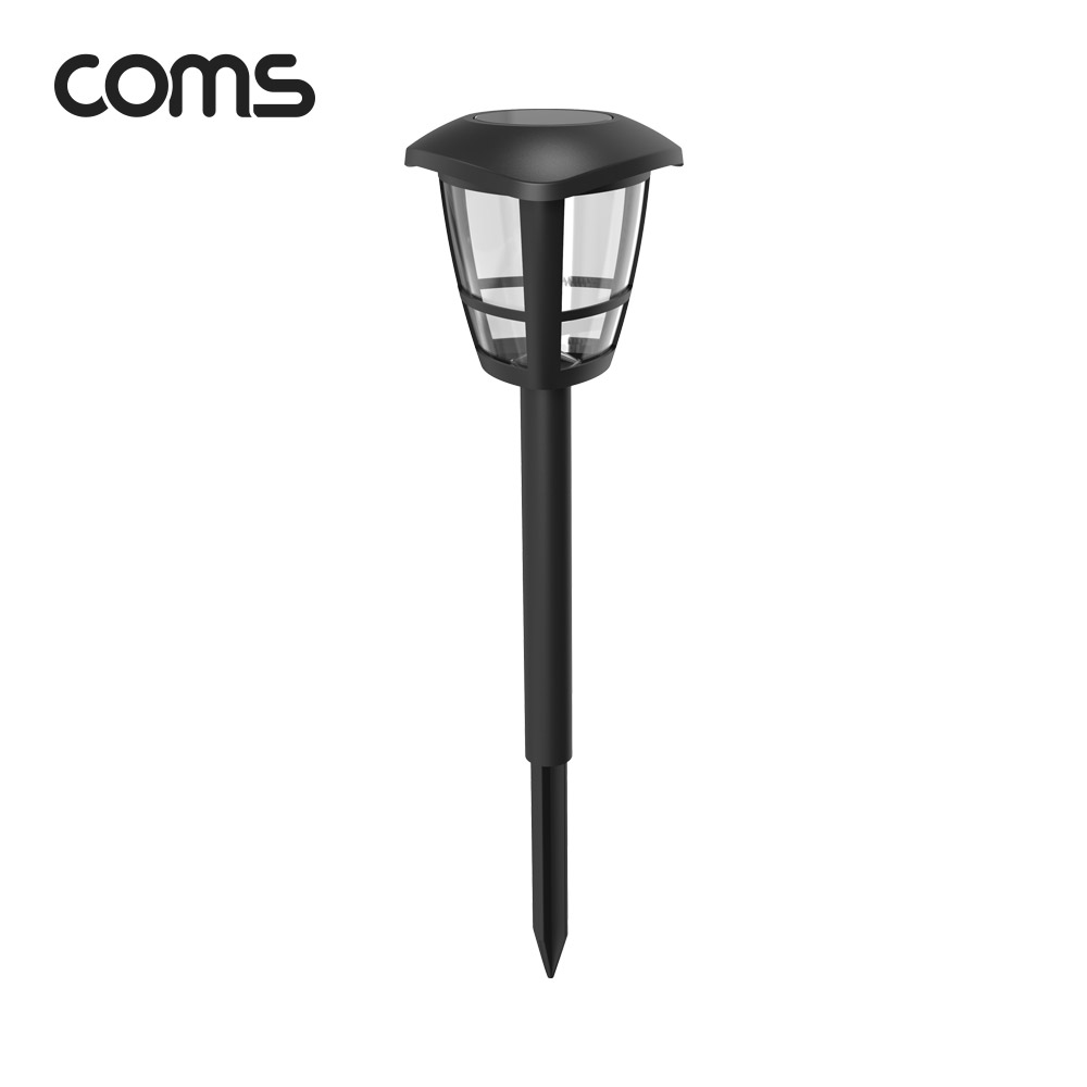 Coms 태양광 LED 정원등 / 6000K 백색 조명
