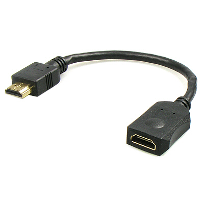 Coms HDMI 연장 케이블 (M/F) 20Cm - 길이 연장용