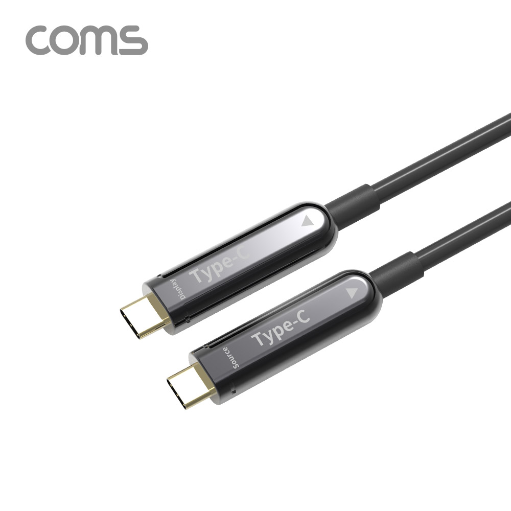 Coms USB 3.1 Type C 리피터 광 케이블 15M / C타입 to C타입 / 오디오 / 비디오 / AOC Cable