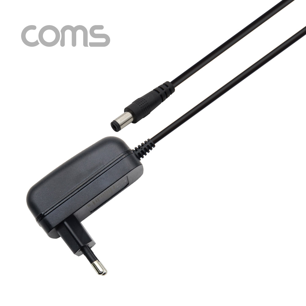 Coms 아답터 (정전압) DC 12V 2.0A, Black - 5.5mm / 2.1mm