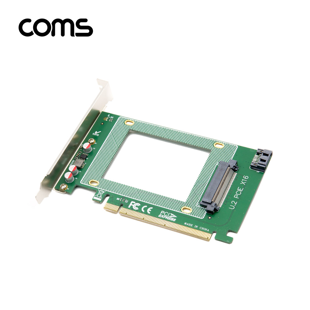 Coms Express PCI 변환 아답터 / U.2 PCI-E 16X (U.2 NVMe SSD) / SATA 컨버터