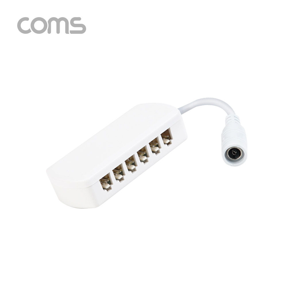 Coms DC 전원 분배기 (6분배) / LED 전원 / 5.5(2.1) F to 2P x 6 / 제작용