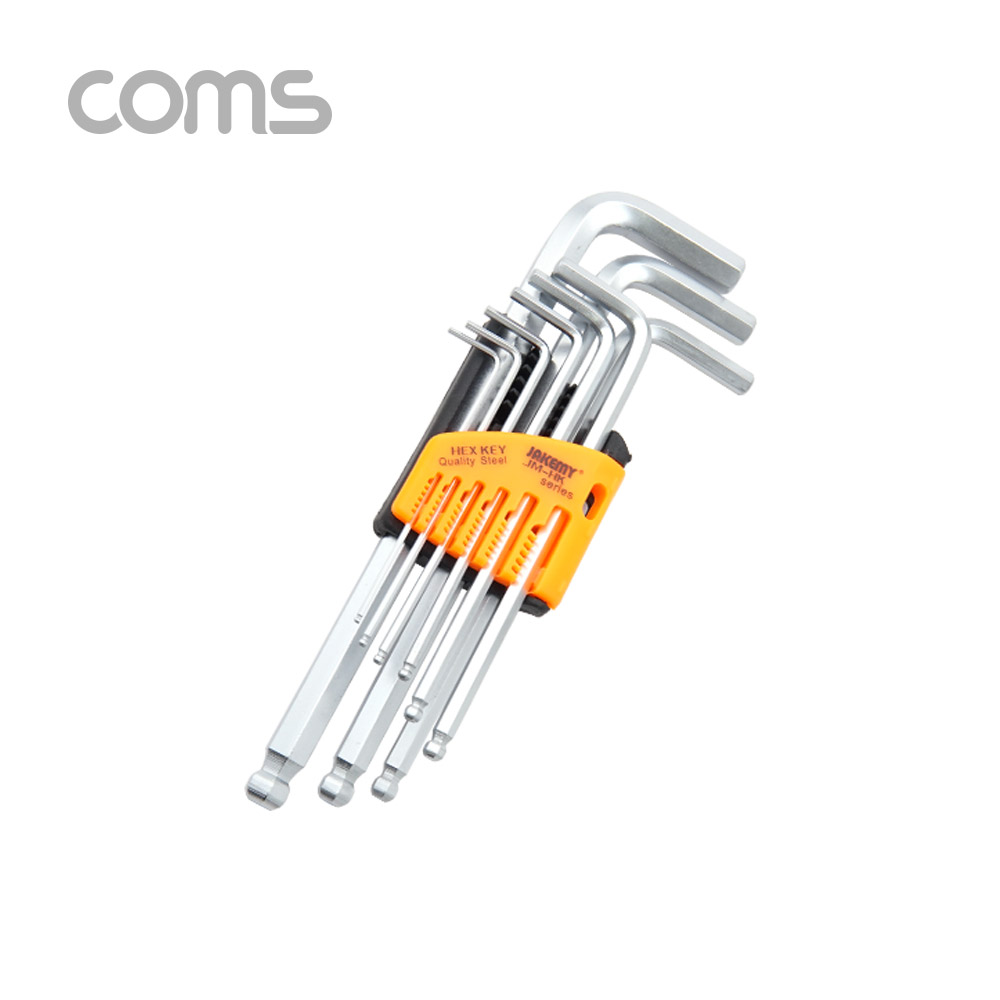 Coms 육각렌치 세트 9pcs, 볼렌치 L렌치 엘렌치