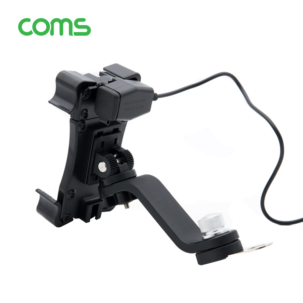 Coms 오토바이 스마트폰 거치대 / USB 연결 케이블