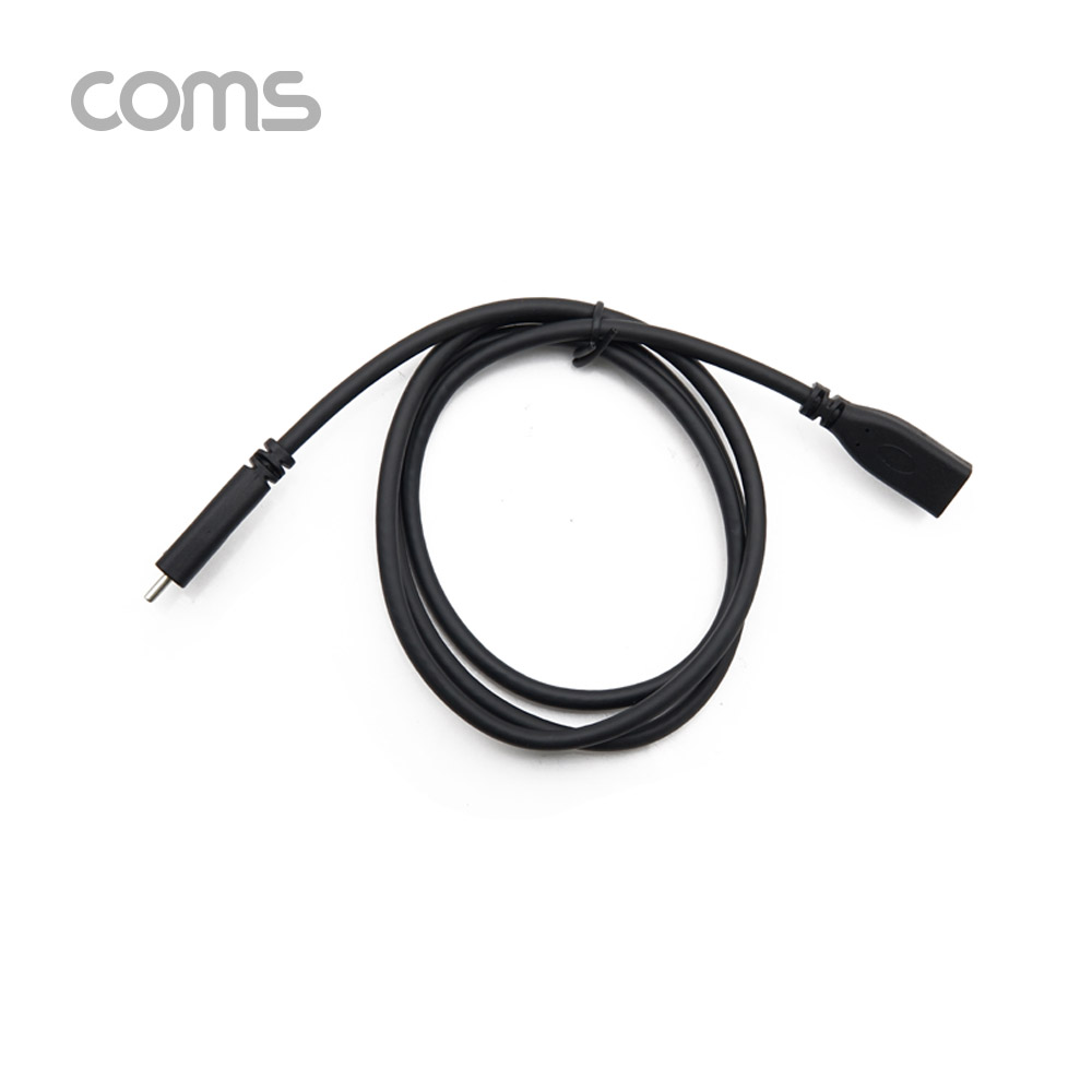 [IF645] Coms USB 3.1(Type C) 케이블(M/F) / 연장 / 1m / Black