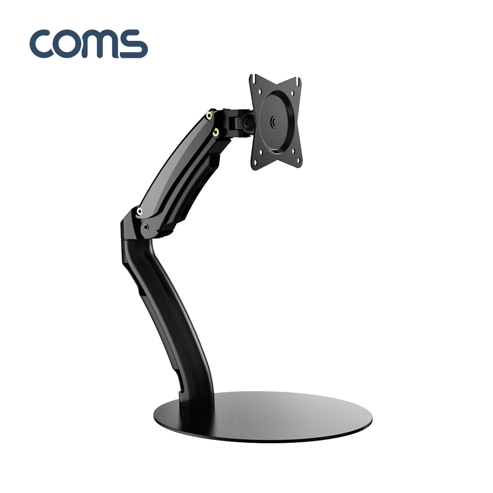 Coms 모니터 암 거치대 / 스탠드 / 싱글 모니터 / 15~27형 거치 / 최대하중 6.5kg