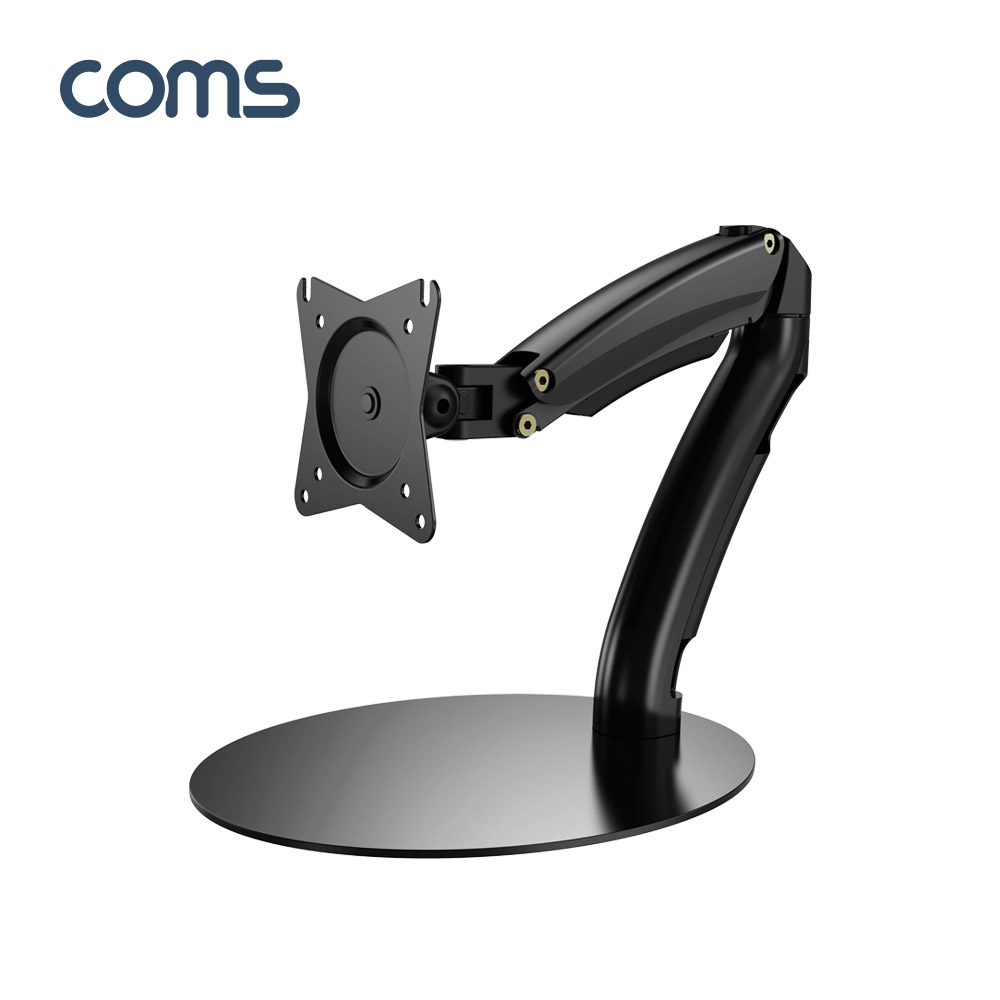 Coms 모니터 암 거치대 / 스탠드 / 싱글 모니터 / 15~27형 거치 / 최대하중 6.5kg
