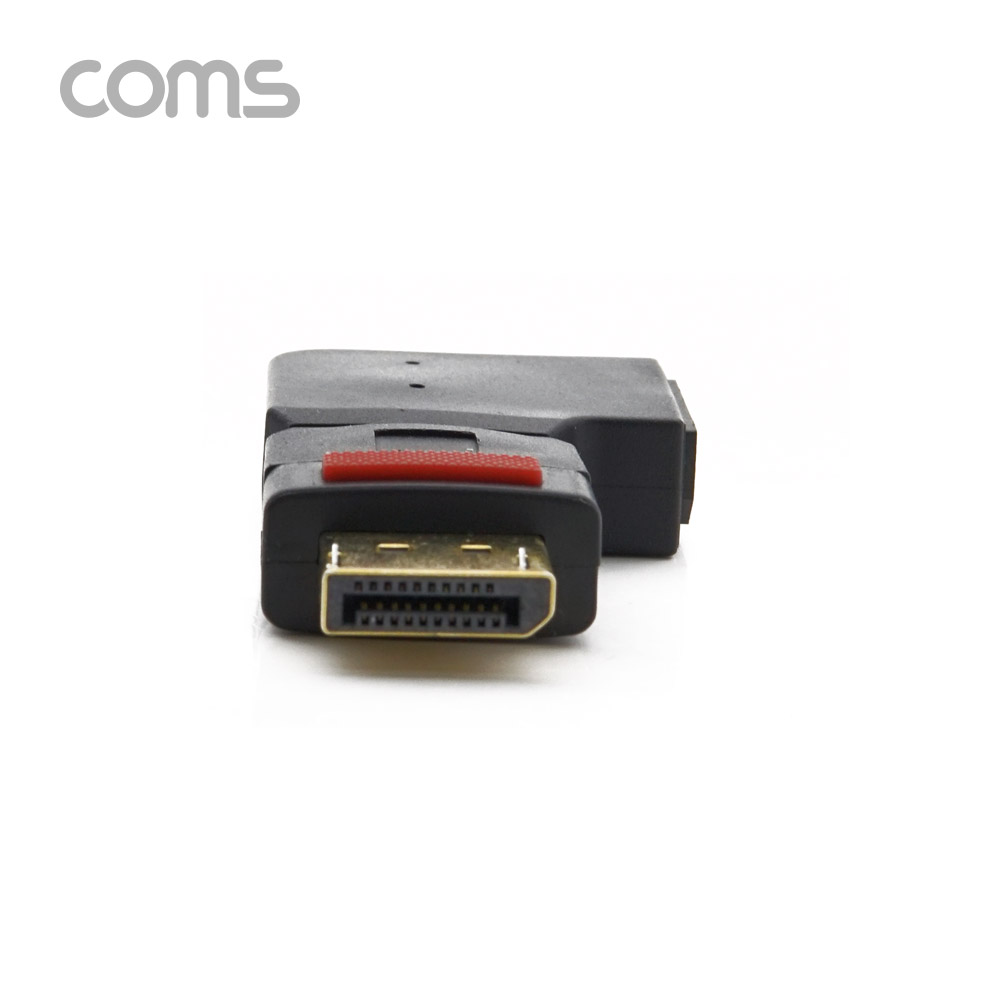 Coms 디스플레이포트 연장 젠더, DisplayPort / M/F / 좌향 꺾임
