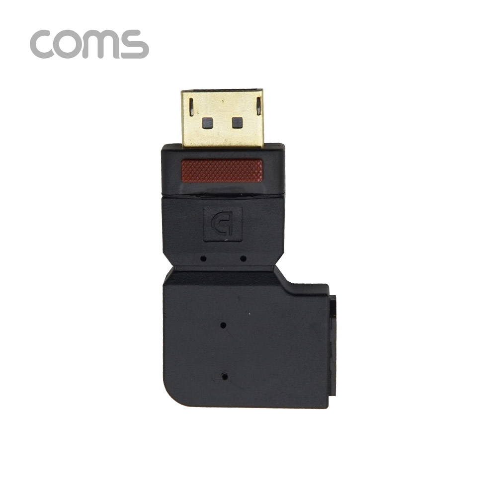 Coms 디스플레이포트 연장 젠더, DisplayPort / M/F / 우향 꺾임