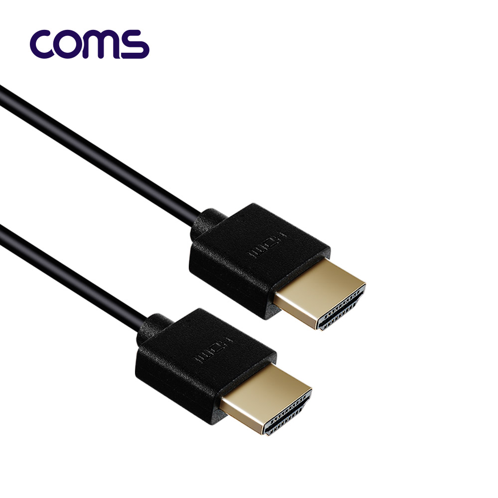Coms HDMI to HDMI 초슬림 스프링 케이블 50cm / V2.0 / 4K2K