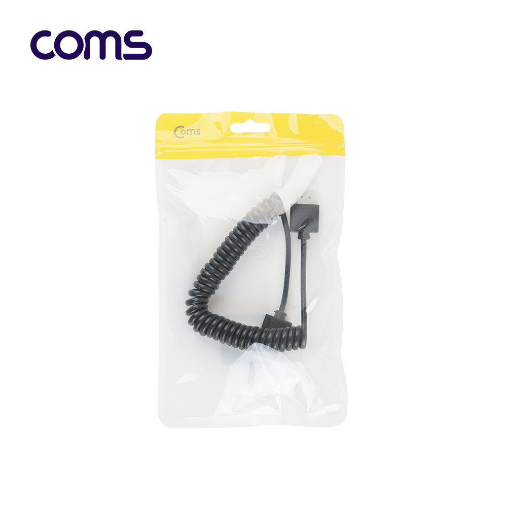 Coms HDMI to HDMI 초슬림 스프링 케이블 50cm / V2.0 / 4K2K