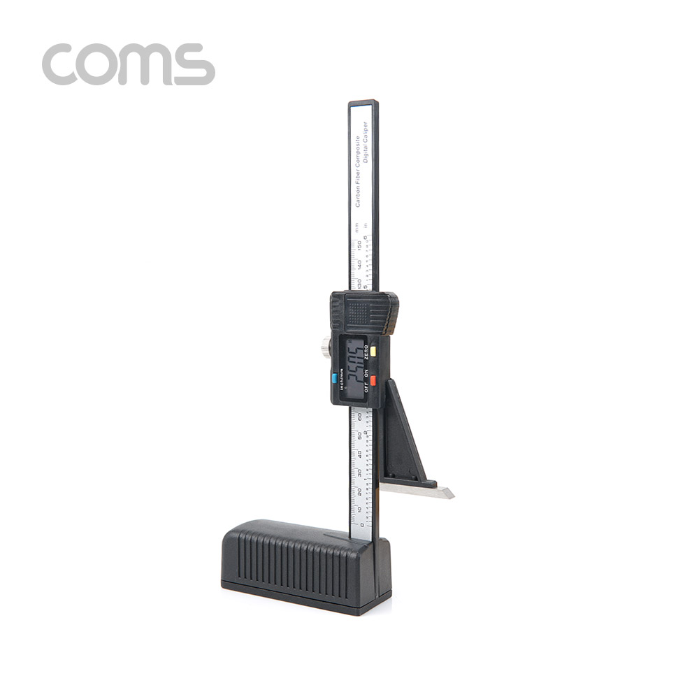 Coms 디지털 높이 측정기 / 단위 변환 / 목공 작업 / 15cm, 캘리퍼스