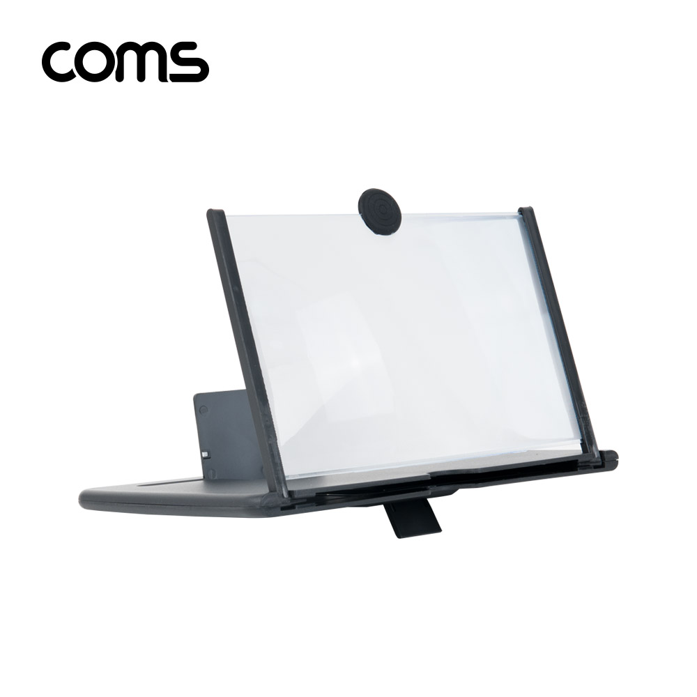 Coms 스마트폰 스크린 확대경 / 화면 확대 / 돋보기 / 8.5형 / Black