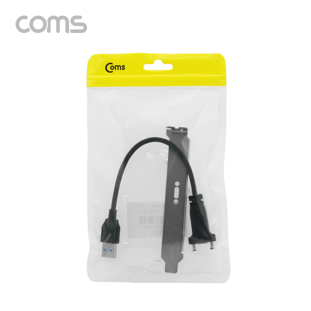 Coms USB 포트/USB 3.1(Type C) 3.0 변환 젠더 / 브라켓 포함 / 20cm