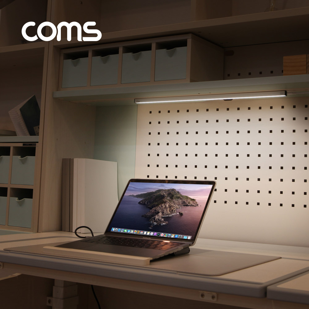 Coms USB 램프 터치 스위치 LED바 / 30cm / 천장, 벽면 제작 작업 설치(실내 다용도 가정,사무용), 형광등, 간접조명(전등, 랜턴) / 책상, 주방, 싱크대 등