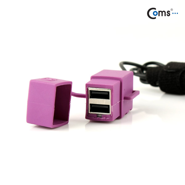 Coms USB 충전기(DIY용/이륜차), USB 2P