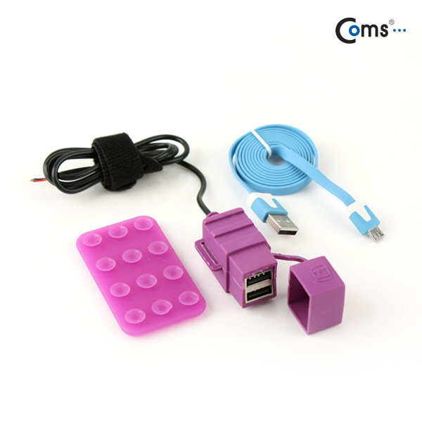 Coms USB 충전기(DIY용/이륜차), USB 2P