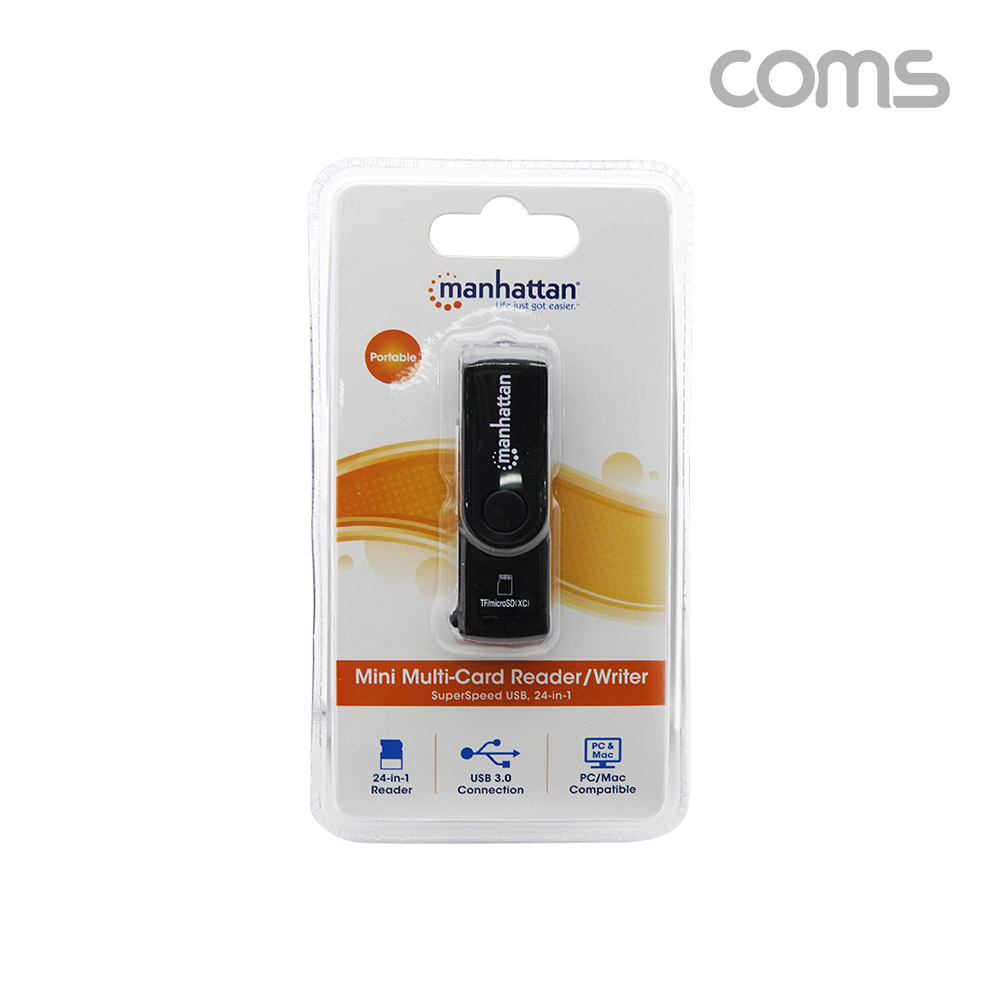 Coms USB 3.0 미니 멀티 카드리더기 / SD / TP / Micro SD