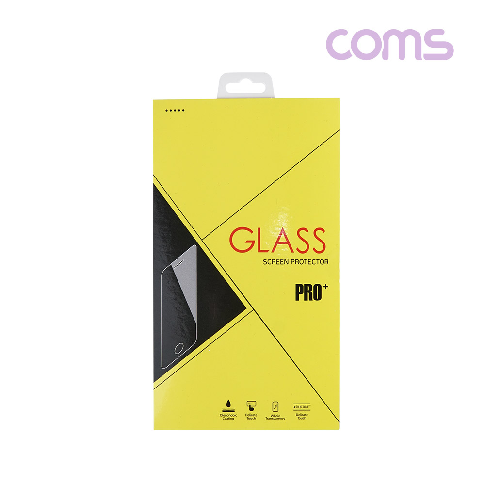 Coms 스마트폰 액정 보호 필름, iOS Phone 12 미니(Mini) / 블랙