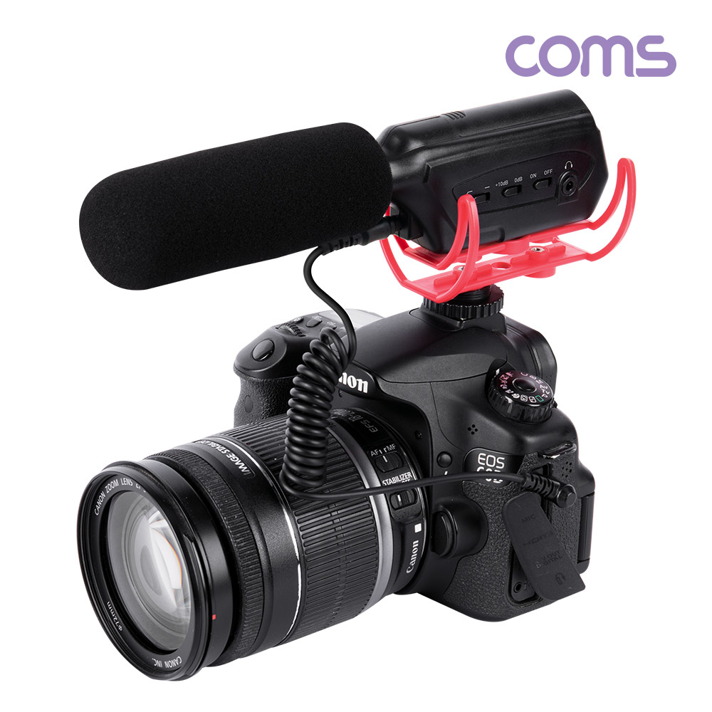 Coms 샷건 마이크 / DSLR / 미러리스 카메라 / 스마트폰 / 3.5mm