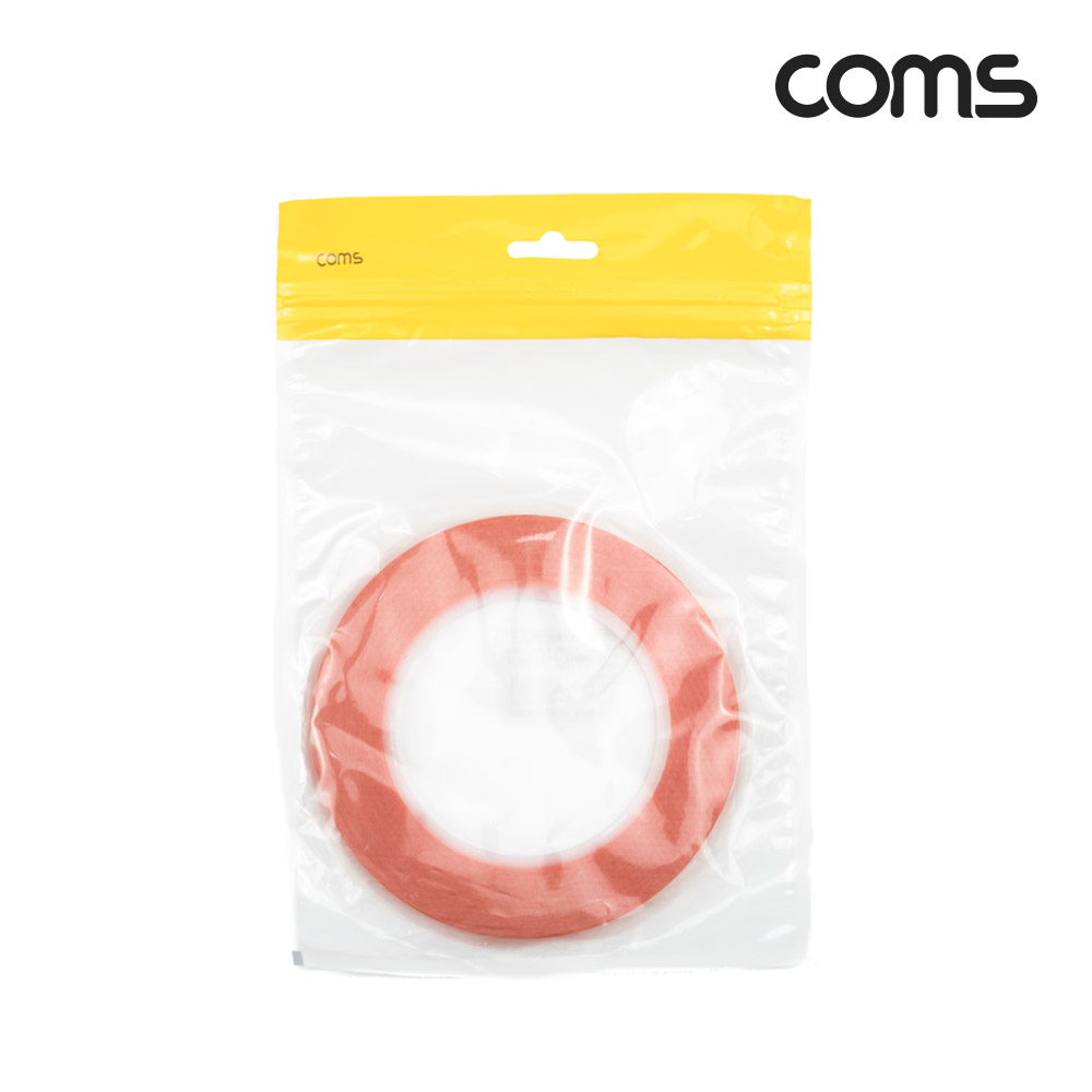 Coms 절연 테이프(Red 비닐) 10mm / 0.13mm x 25m