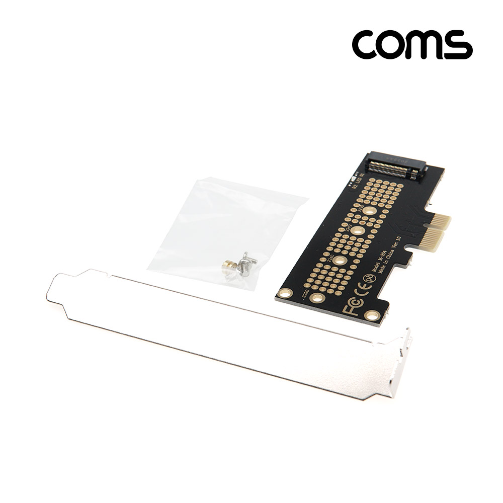 Coms Express PCI 컨버터 (M.2 NVME) / KEY K / 변환 아답터(어댑터) / 브라켓 포함